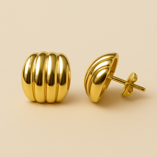 18k gold plated Eterna Stud earring