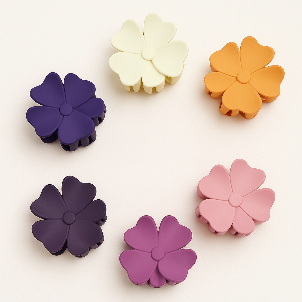 Cute Hair Claw( 1 Pc - Random Colour )