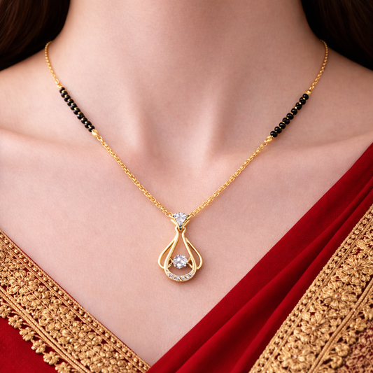 Ratna Fan Glow Mangalsutra