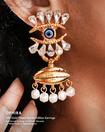 Ophira 18K Gold Plated Soirée Earrings