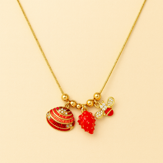 Sweet Sea Bee Anti-Tarnish Necklace