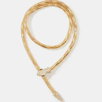 Dual Layer Snake Golden Necklace