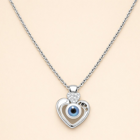 Sapphire Love Blue Pendant Necklace
