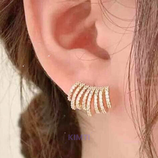 Women Gold-Plated Stud Earring