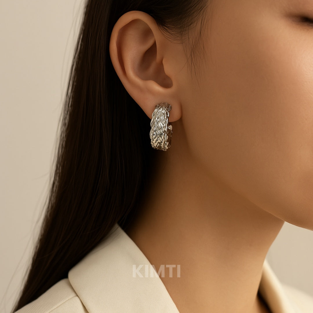 Silver Hoops Earring