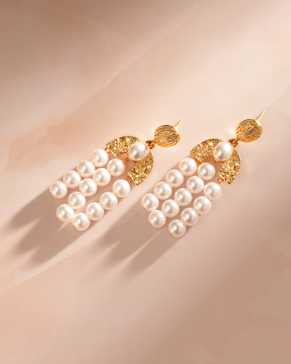 Althea 18K Gold Plated Soirée Earrings