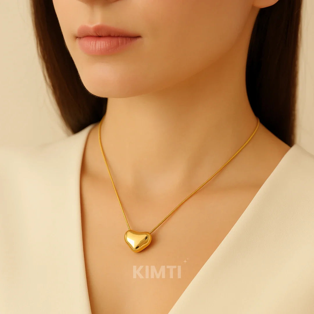 Anti Tarnish Heart Necklace