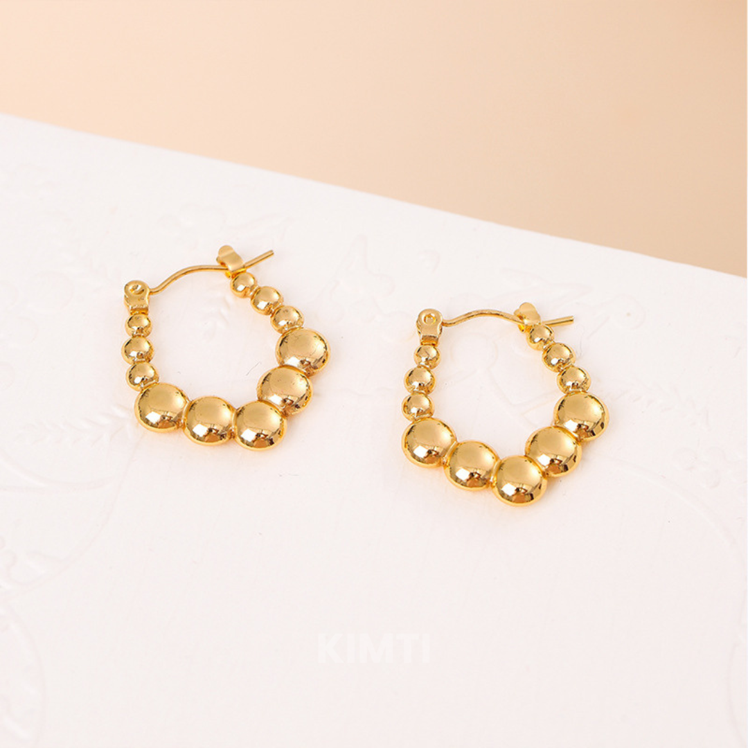 18K Gold Plated Anti Tarnish Korean Hoops Earring