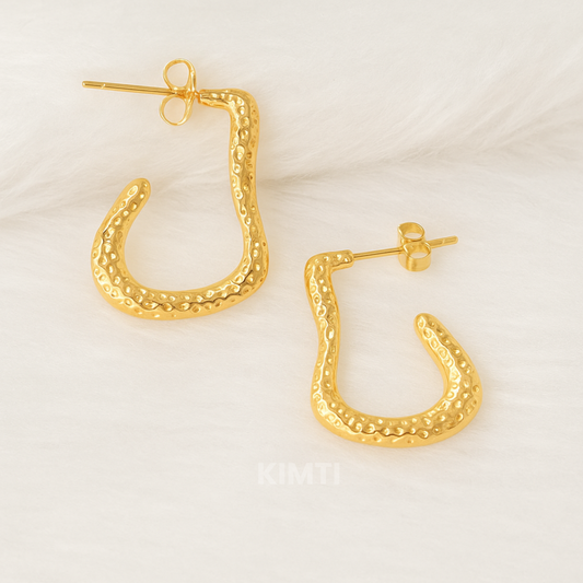 18K Gold Plated Huggies Earrings