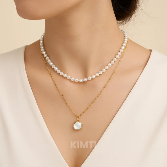 Gold Yellow Chimes Necklace