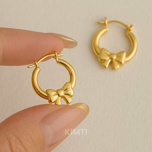 18K Gold Plated Bold Hoops Anti Tarnish Earring