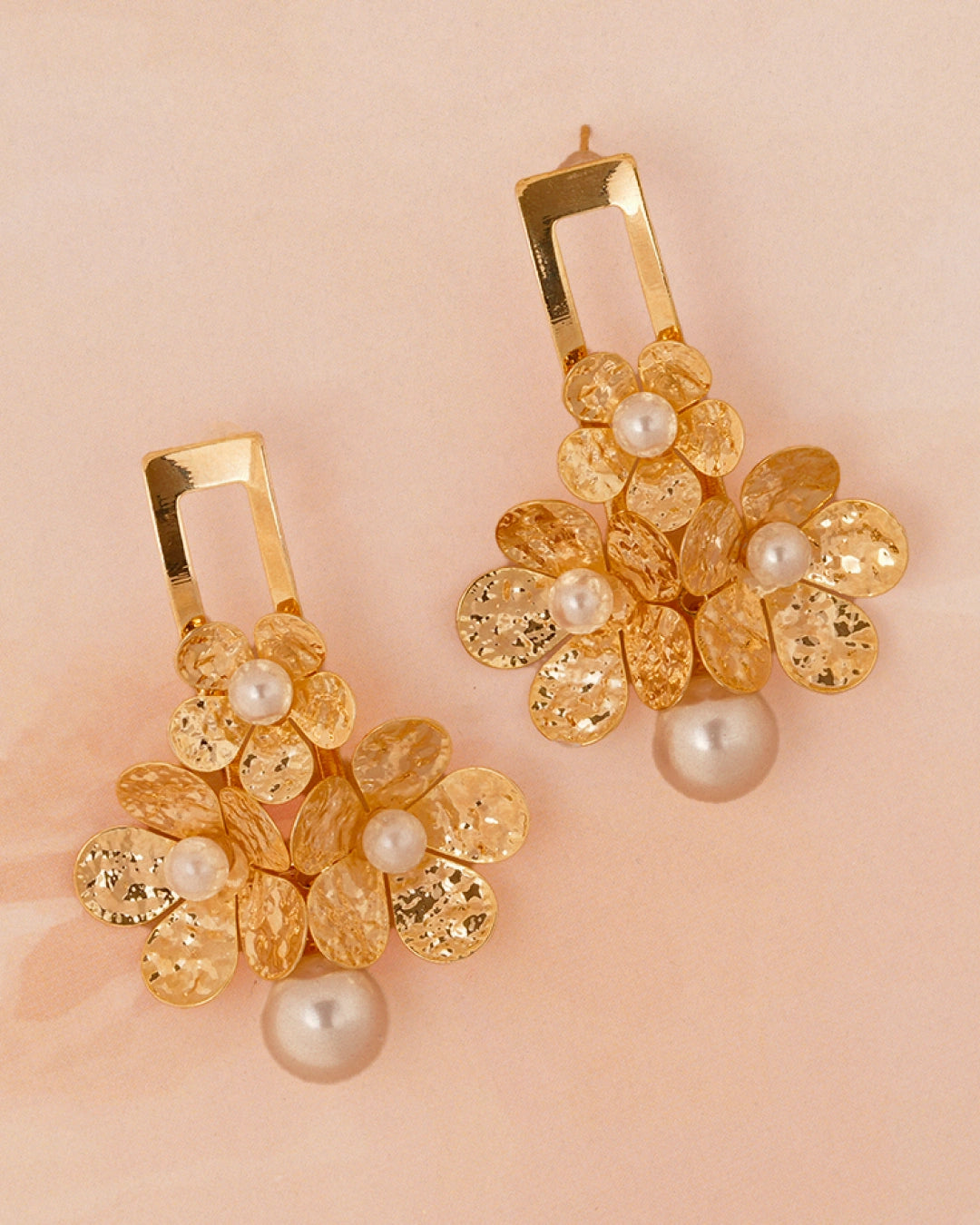 Fioris 18K Gold Plated Soirée Earrings
