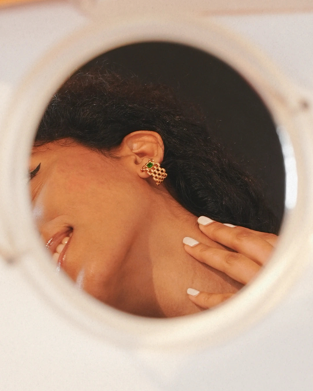 Emeris 18K Gold Plated Soirée Earrings