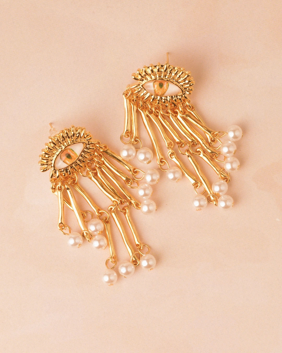 Astraea 18K Gold Plated Soirée Earrings