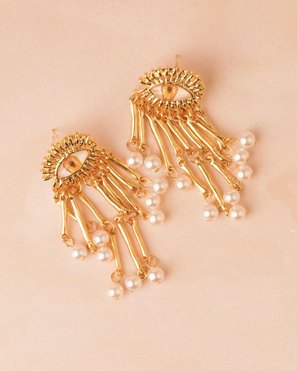 Astraea 18K Gold Plated Soirée Earrings