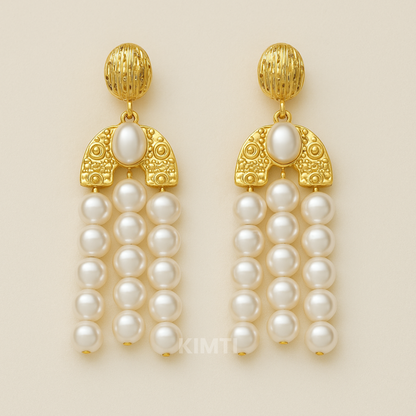 Althea 18K Gold Plated Soirée Earrings