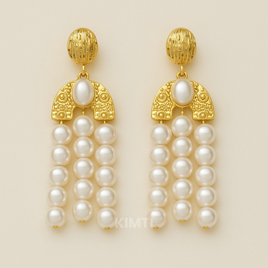 Althea 18K Gold Plated Soirée Earrings