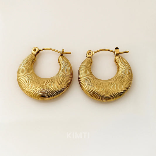 18K Gold Plated Tini Mini  Hoop Anti Tarnish Earring