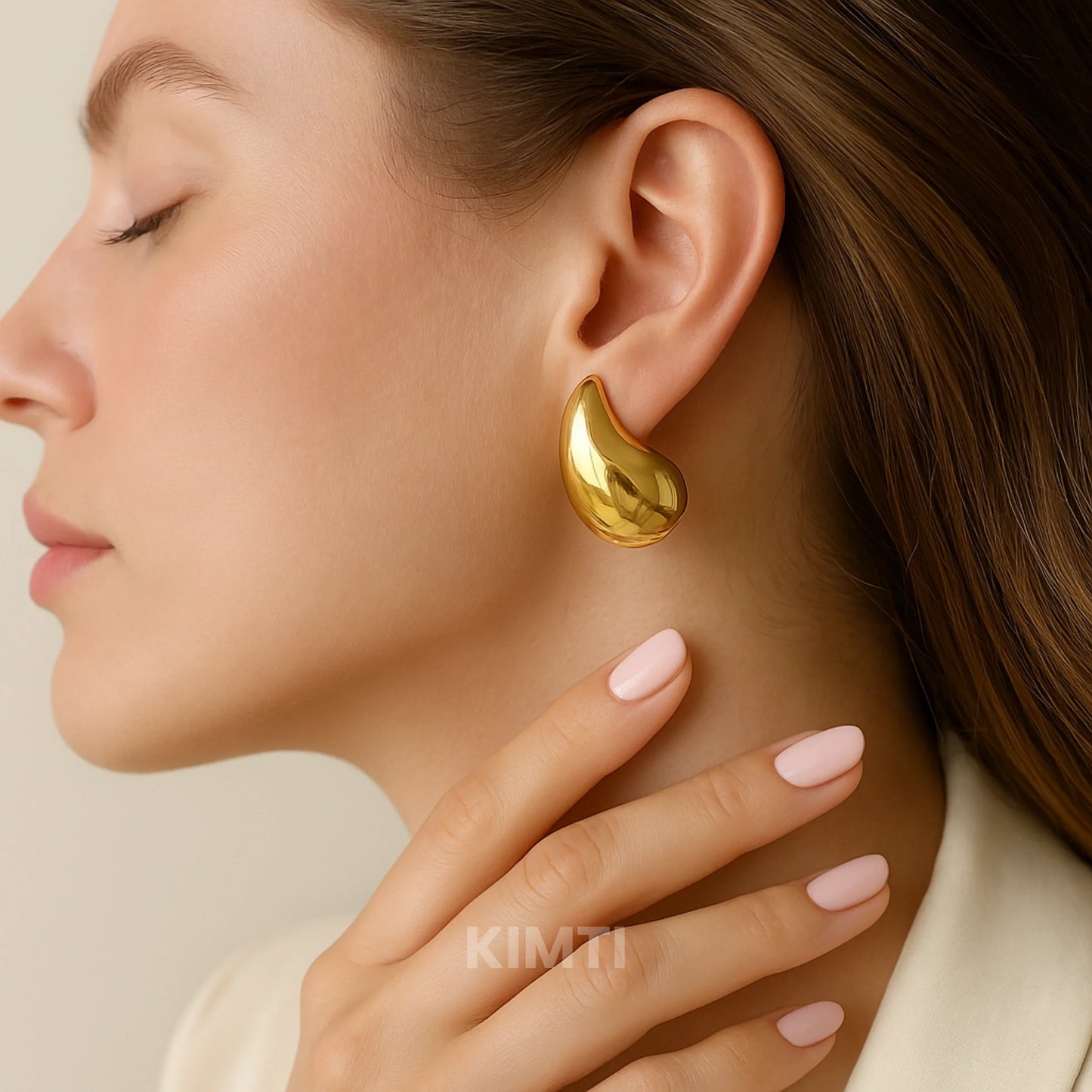 Tear Drop Golden Earring