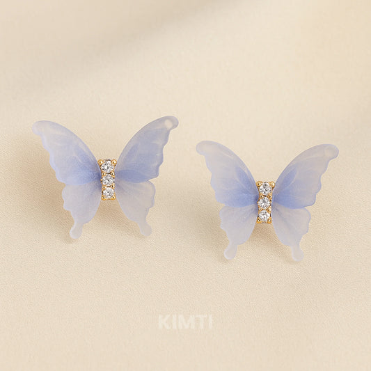 Butterfly Spread Your Wings Blue Earring