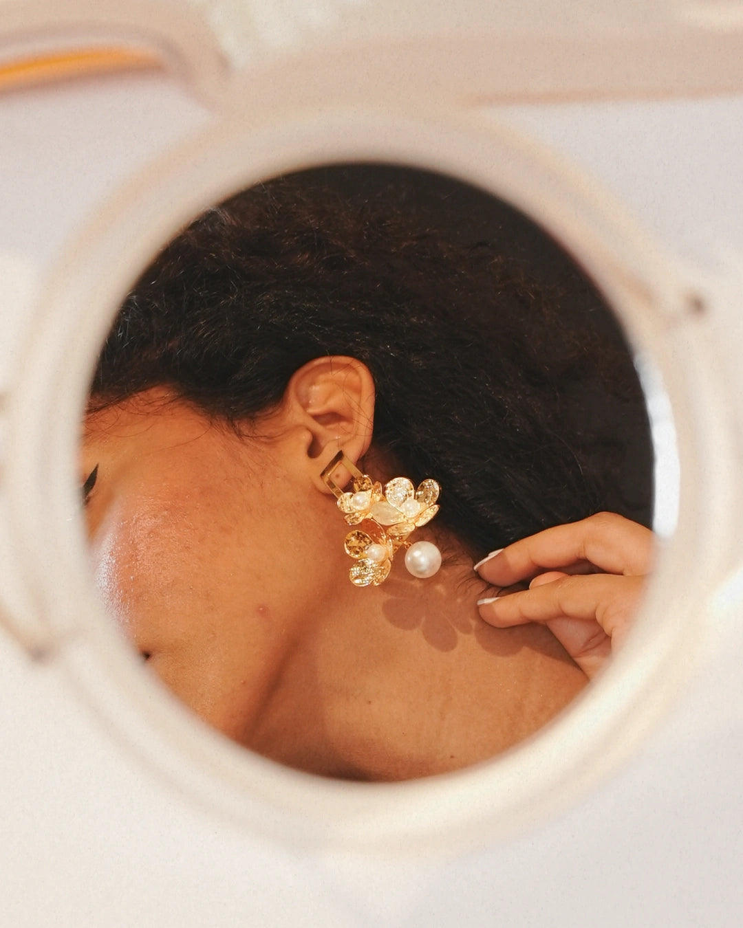 Fioris 18K Gold Plated Soirée Earrings