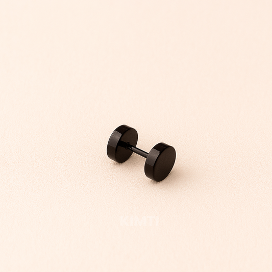Men-Dumbbell Style Geometric Stud Earring