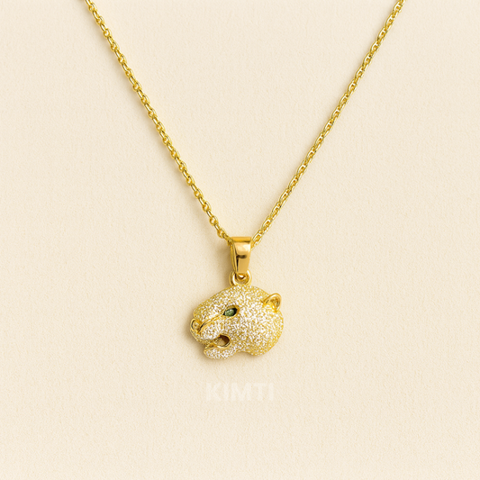 Golden Leopard Majesty Necklace
