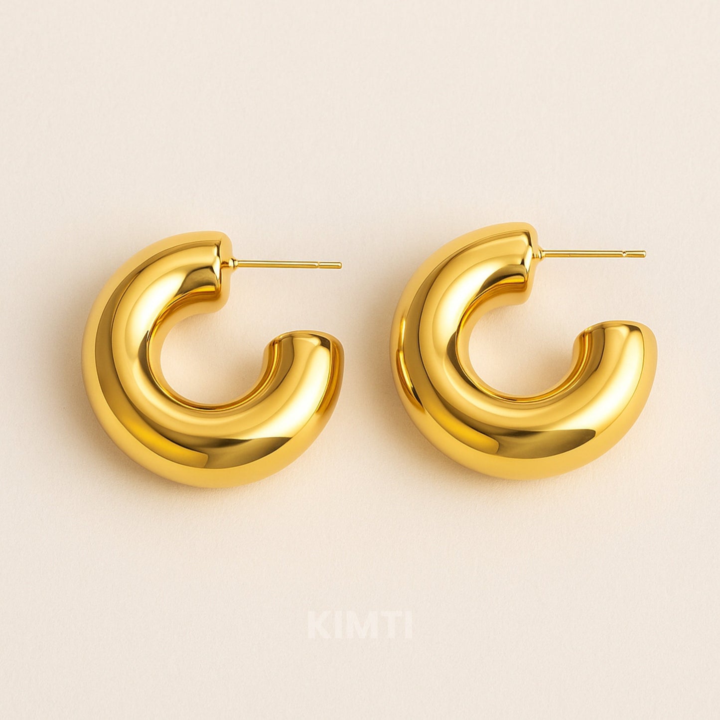 Enchanting Golden Hoop Earring