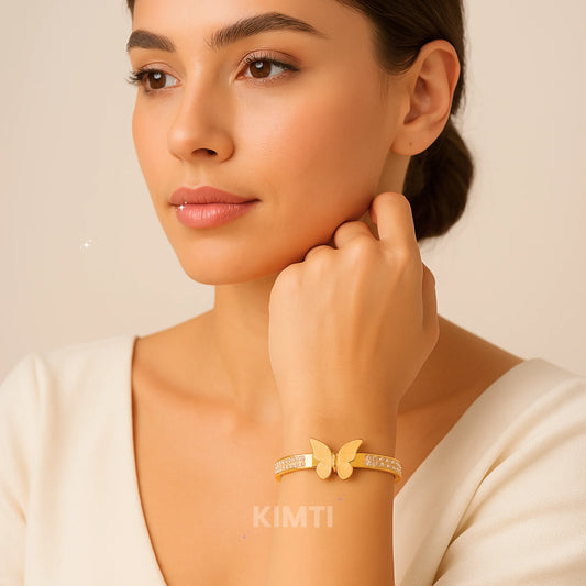 Butterfly Anti Tarnish Gold Bracelet