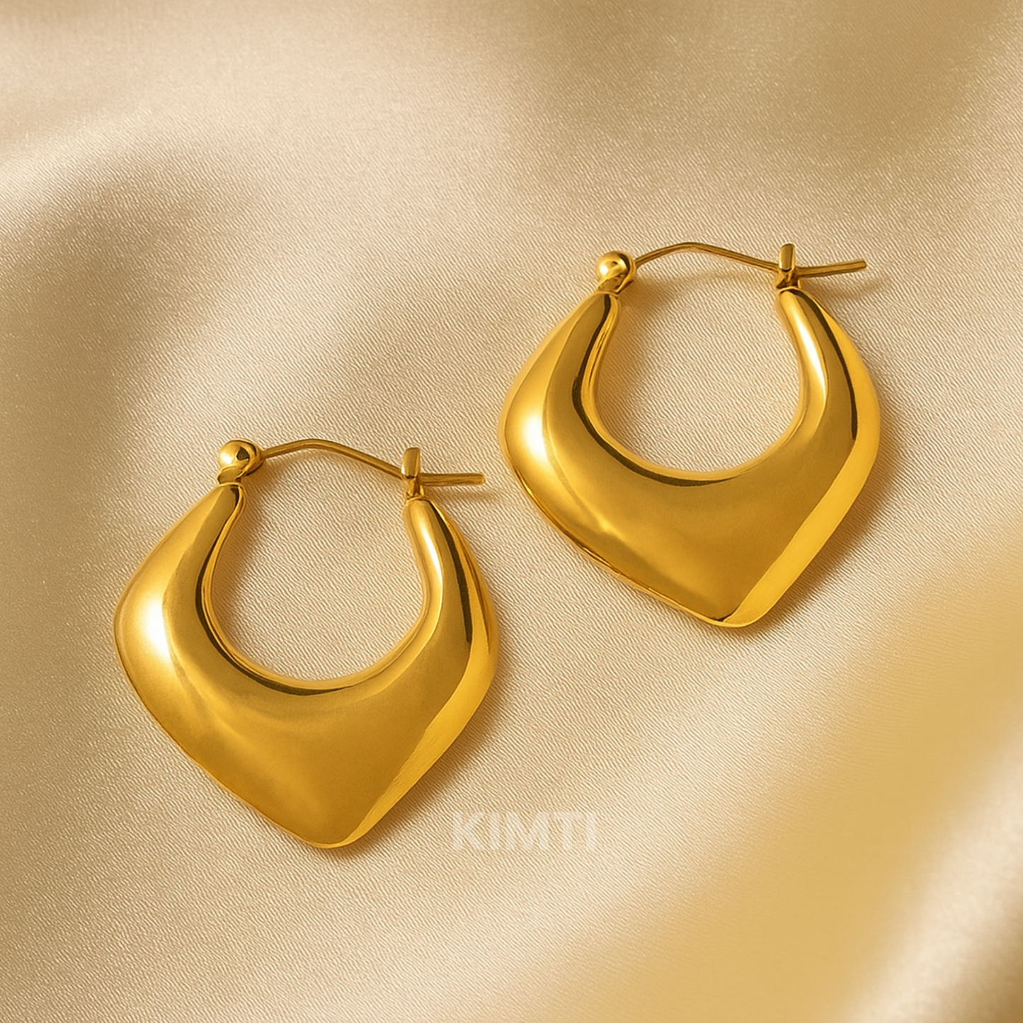 18K Gold Plated Hoops Anti Tarnish Earring
