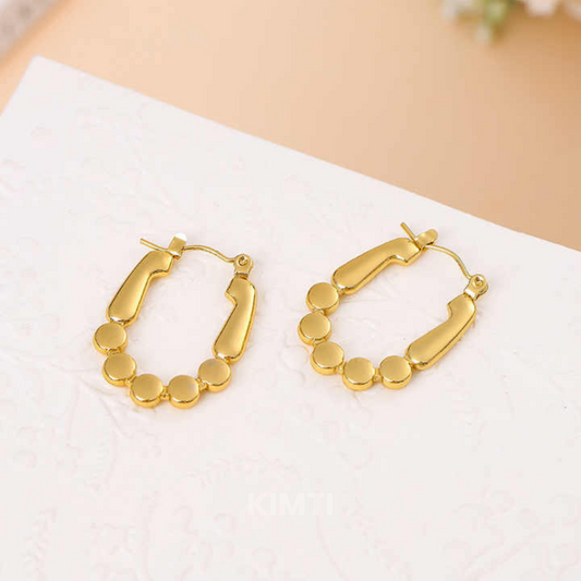 18K Gold Plated Melody Hoops Anti Tarnish Earring