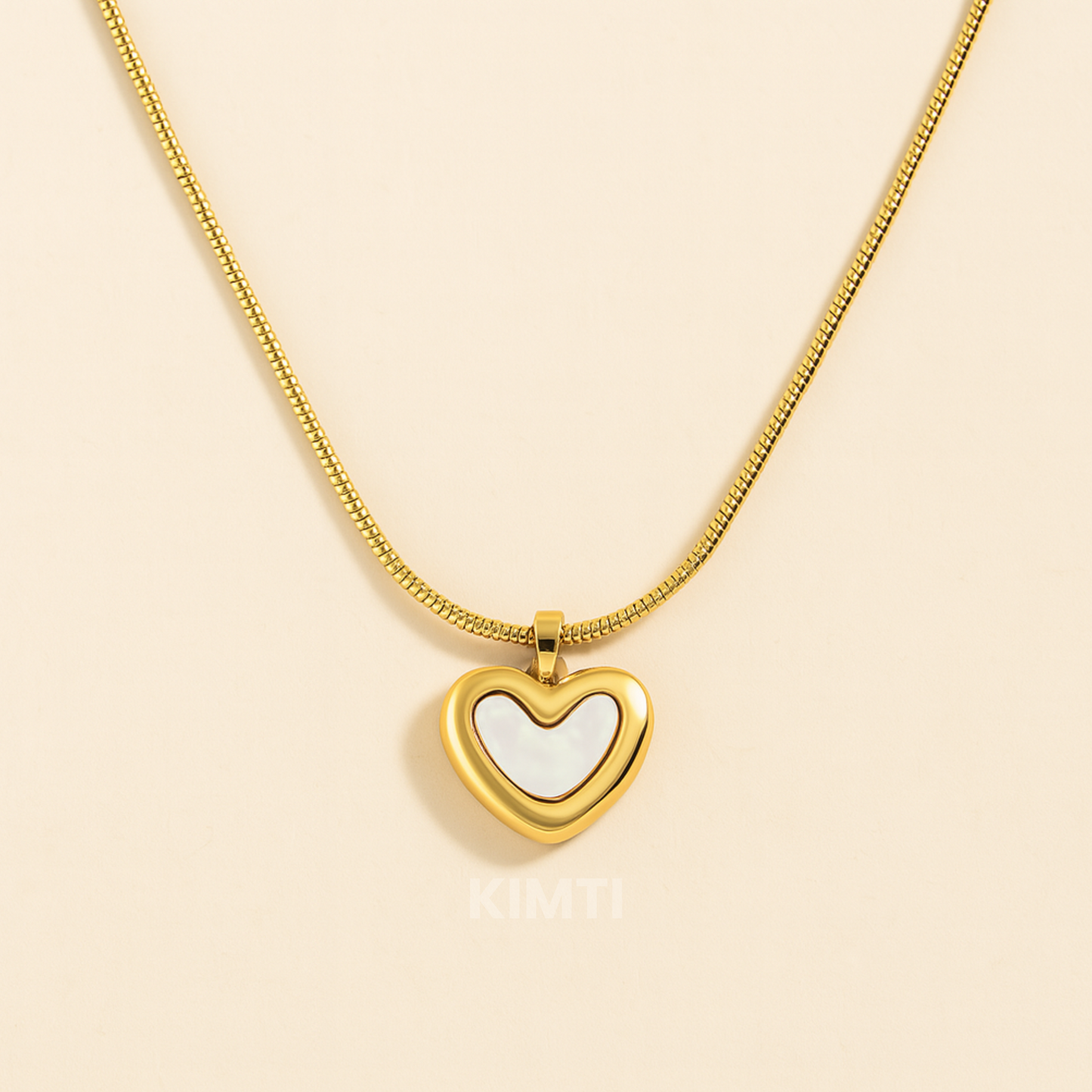 Deal Rs. 299 - Anti Tarnish White Heart Necklace