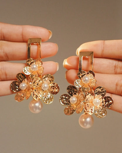 Fioris 18K Gold Plated Soirée Earrings