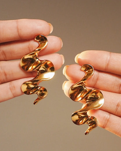 Celistra 18K Gold Plated Soirée Earrings