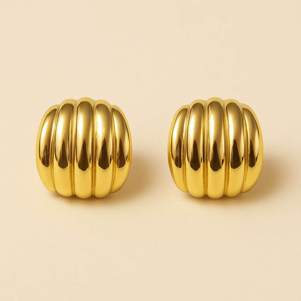 18k gold plated Eterna Stud earring