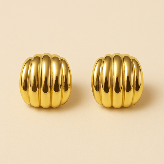 18k gold plated Eterna Stud earring