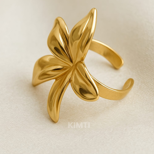 18k Gold Plated Blossoming Ring