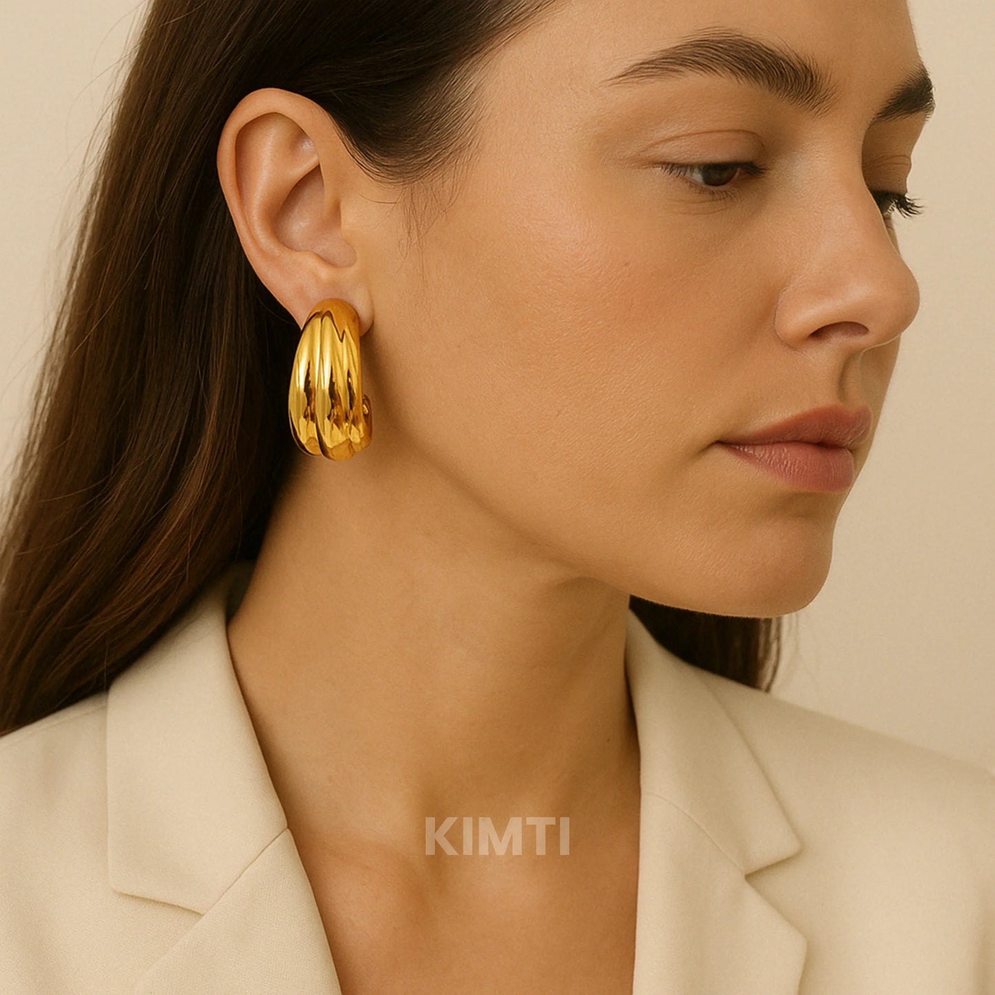 Gold Hoop Earring