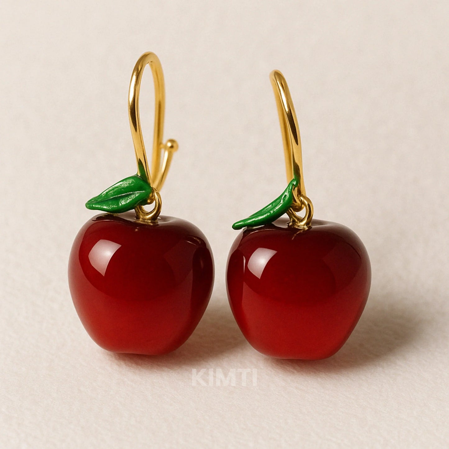 Mystic Red Cherry Drop Earring