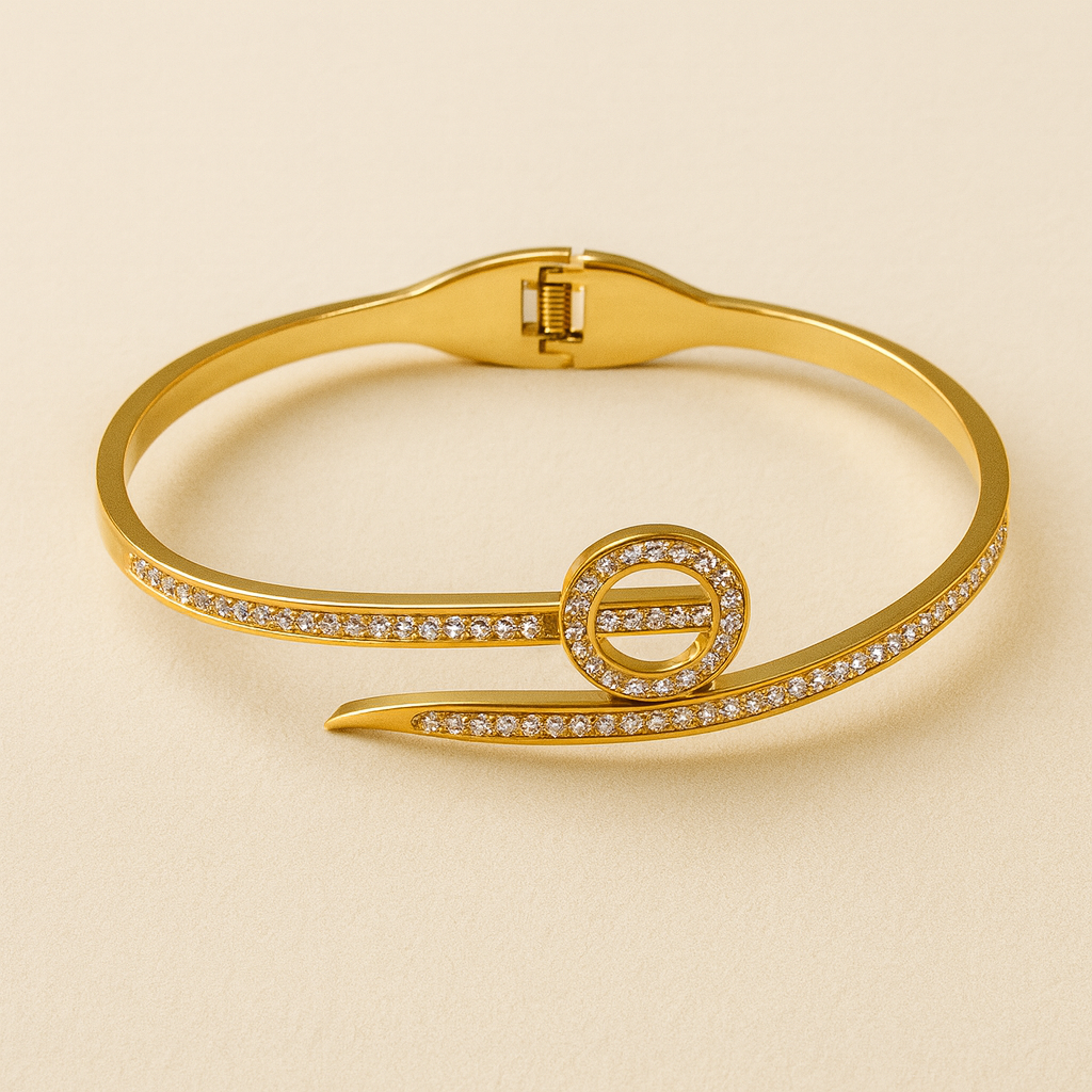 Golden Orbit Bangle