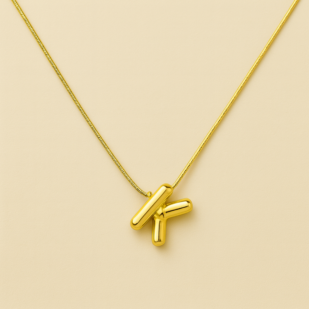Initials Letter "K" Anti Tarnish Necklace