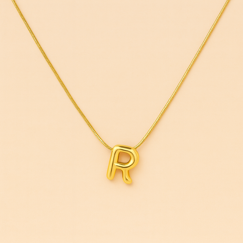 Pure R Initial Anti-Tarnish Necklace