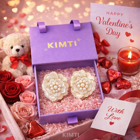 White Petal Perfection Stud Earring