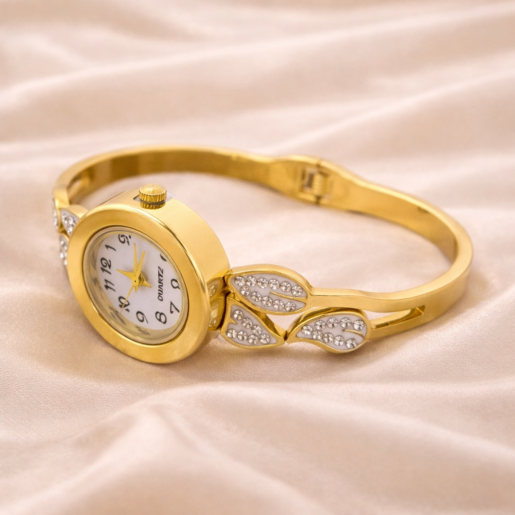 Anti Tarnish LuxeAura Bangle Watch