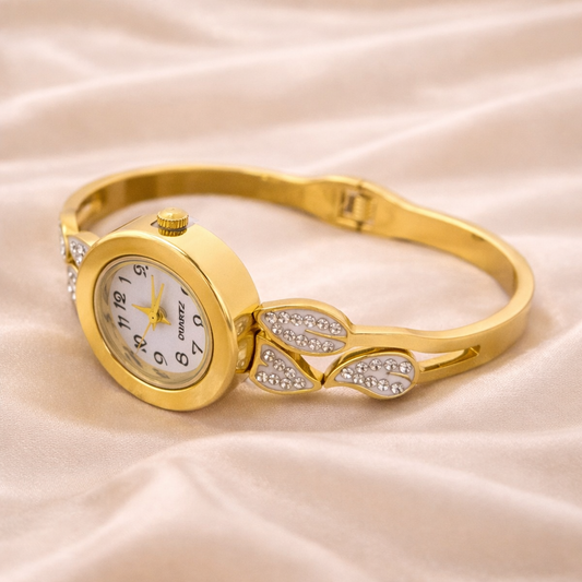 Anti Tarnish LuxeAura Bangle Watch