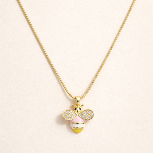 18k Gold Plated Bee Hawaii Style Luxury Beach Necklace