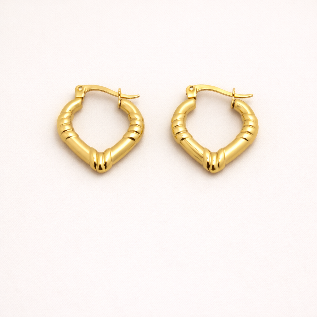 18K Gold Plated Premium Gold Finish Hoop Earrings