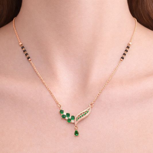 Zoya Emerald Charm Mangalsutra