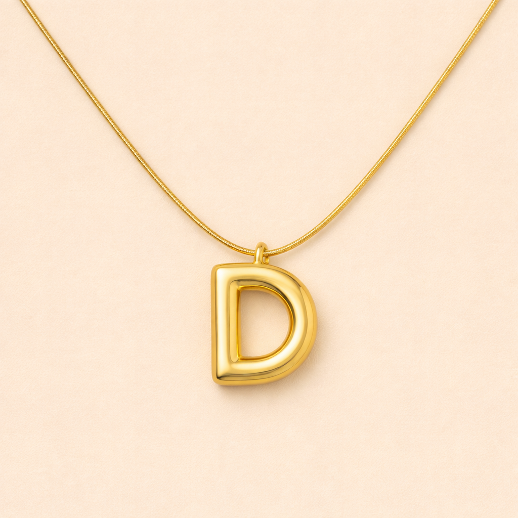 Initials Letter "D" Anti Tarnish Necklace