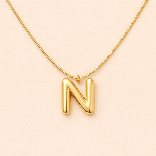Initials Letter "N" Anti Tarnish Necklace